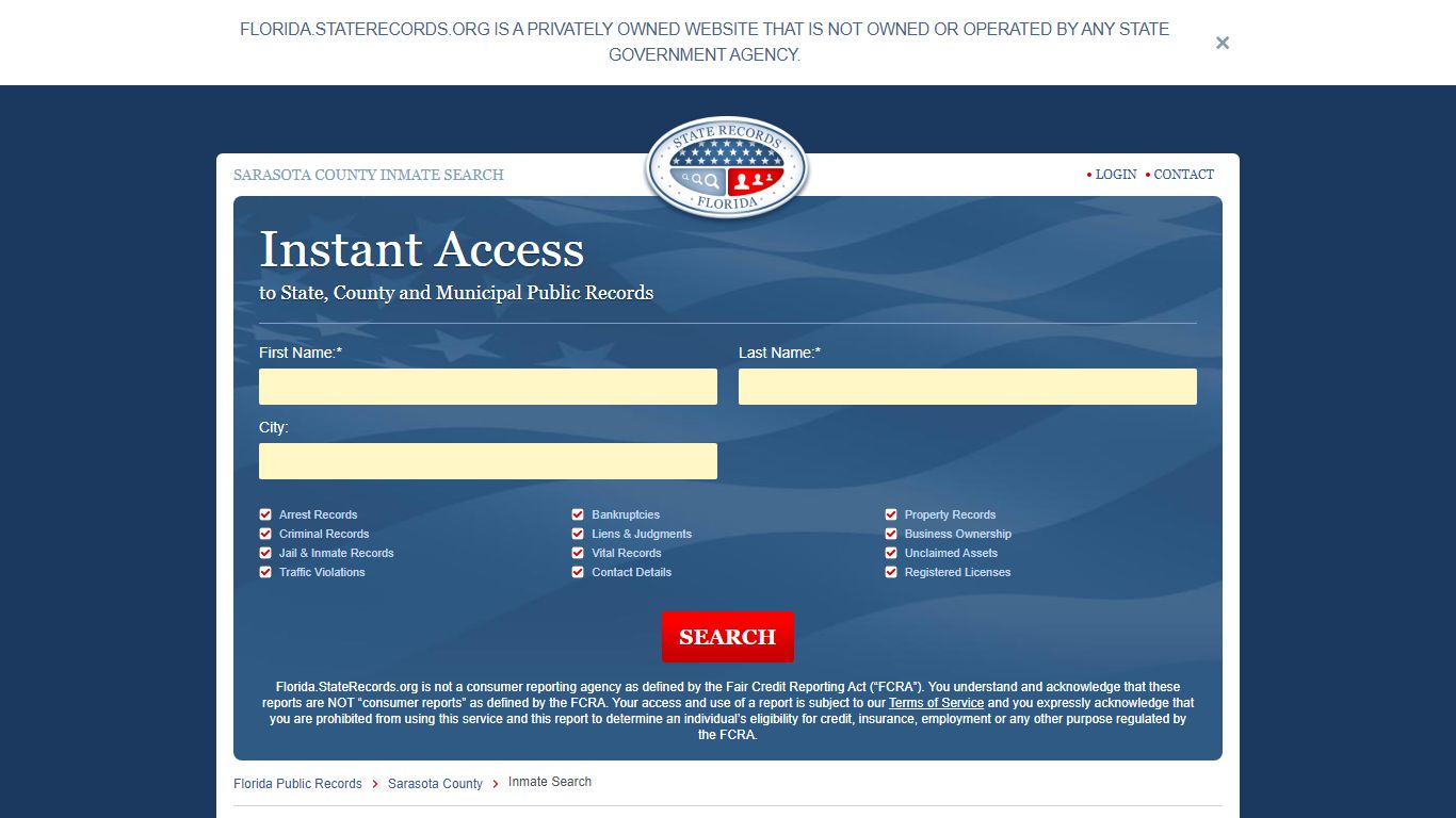Sarasota County Inmate Search - Florida State Records